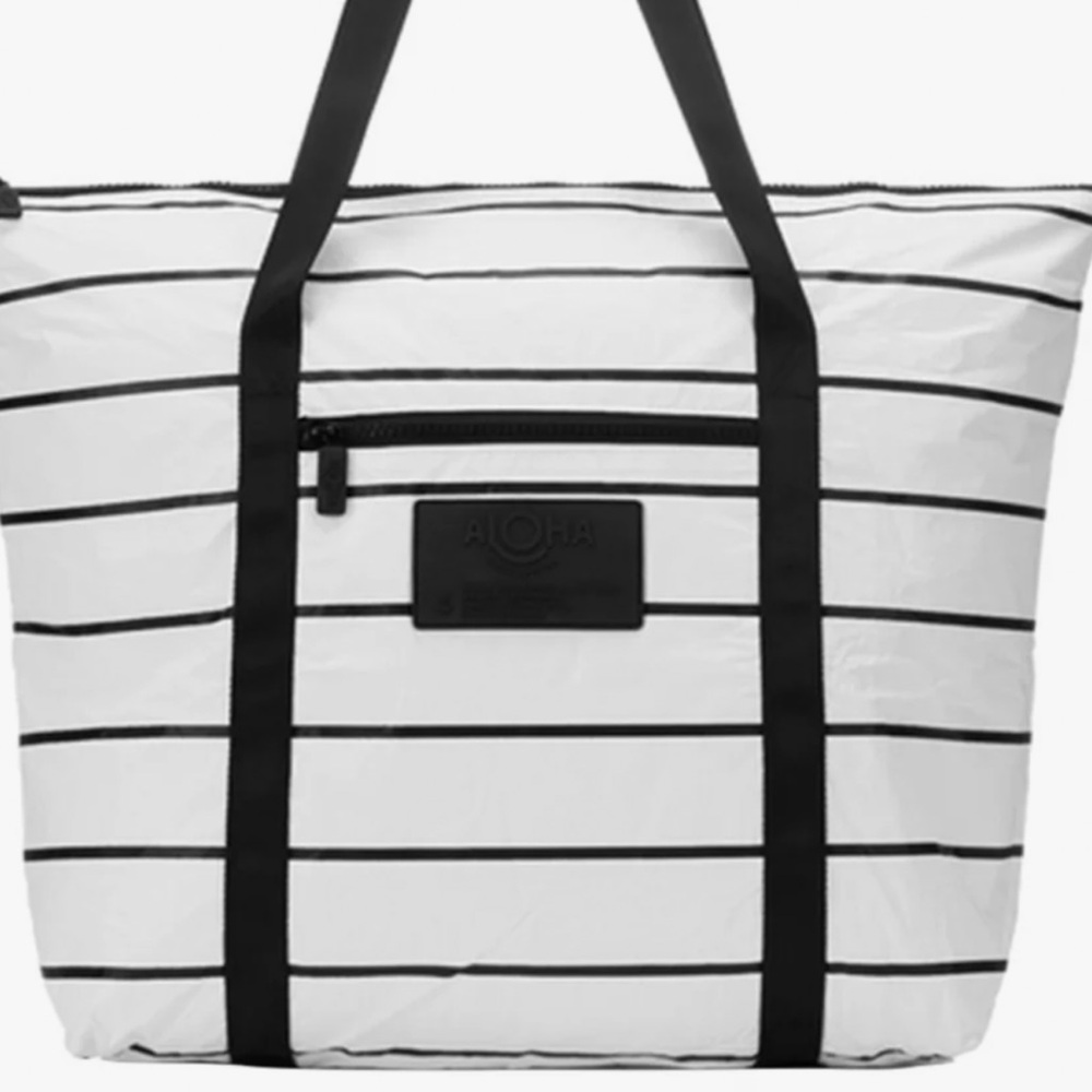 ALOHA Collection PinStriped Zipper Tote
Brand New